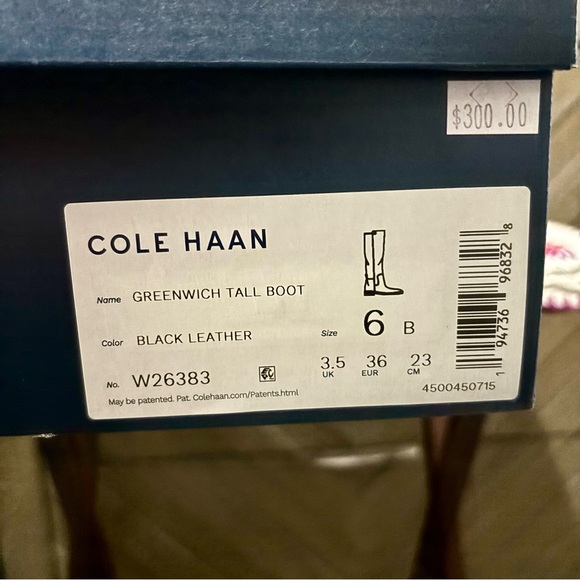 Cole Haan Womens Waterproof Greenwich Tall Boots Size 6 B - Picture 12 of 13